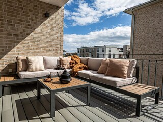 Balkon mit Loungemöbeln