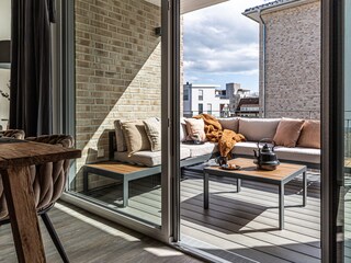 Der Südbalkon bietet viel Sonne