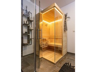 Entspannt und genießt die Zeit in der Sauna