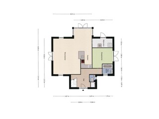 Casa per le vacanze Kamperland Pianta del piano 39