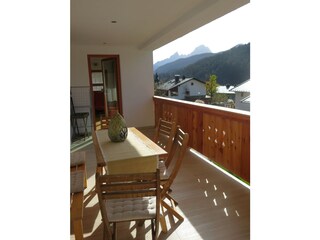 Balkon mit Blick auf den Watzmann
