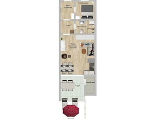 Appartement de vacances Duhnen Plan d'étage 14