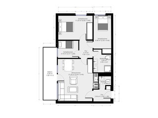 Vakantieappartement Hahnenklee Grondplan 33