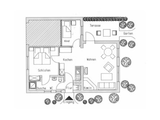 Casa per le vacanze Burhave Pianta del piano 22