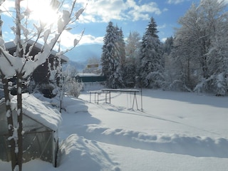 Blick auf dem Garten