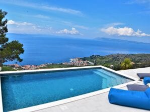 Villa SkyBlue mit 43m² Pool, Panorama Meerblick - Podgora - image1