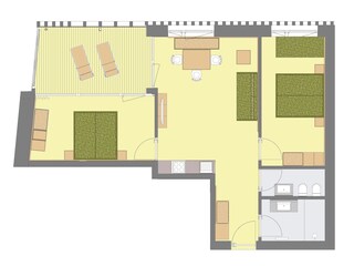 Appartamento per vacanze Brixen Pianta del piano 27