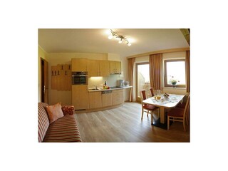 Wohnküche Alpenpanorama