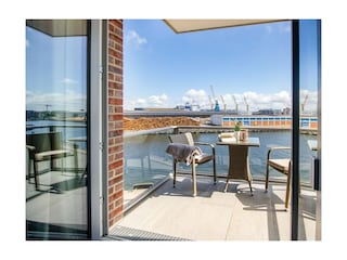 Hafenspitze App.18- möblierter Balkon