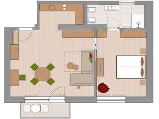 Appartamento per vacanze Meran Pianta del piano 40