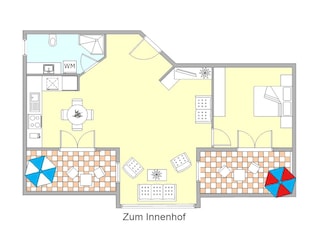 Grundriss Ferienwohnung 1