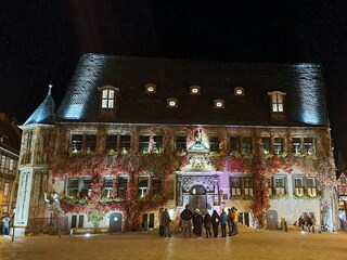 Rathaus Quedlinburg bei Nacht