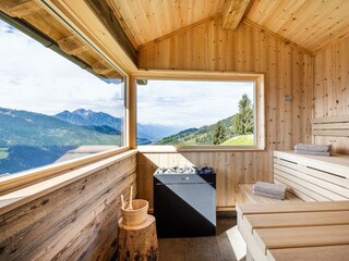 Sauna mit Panoramablick