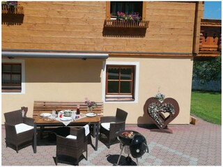 Grillen auf der Sonnenterrasse