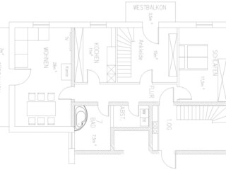 Vakantieappartement Miesbach Grondplan 32