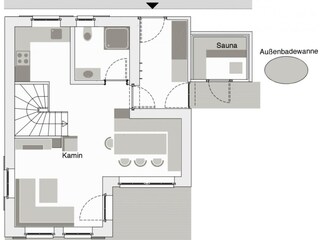 Chalet Schröcken Grondplan 36
