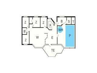 Maison de vacances Vejers Strand Plan d'étage 64