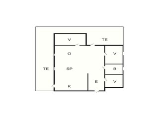 Vakantiehuis Lumsås Grondplan 40