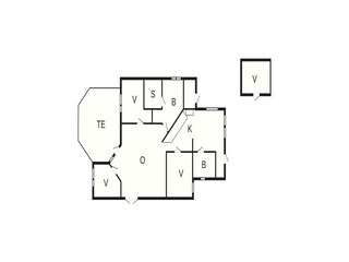 Casa per le vacanze Høll Pianta del piano 43