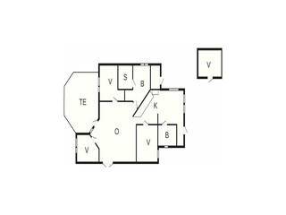 Vakantiehuis Høll Grondplan 2