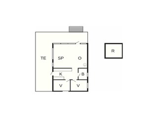 Vakantiehuis Lumsås Grondplan 21