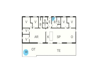 Casa per le vacanze Marielyst Pianta del piano 59