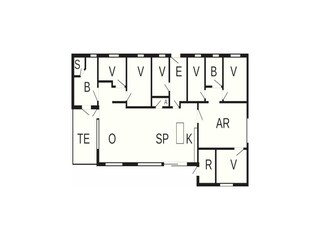 Casa de vacaciones Ebeltoft Plano de planta 44