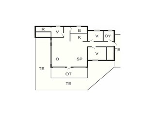 Vakantiehuis Dueodde Grondplan 20