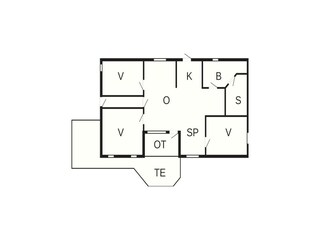 Vakantiehuis Sømarken Grondplan 25