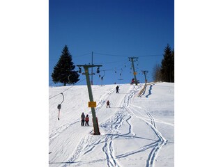 Skilift an der Ferienwohnung