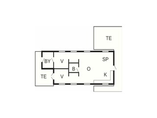 Vakantiehuis Gilleleje Grondplan 49