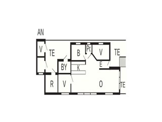 Vakantiehuis Ebeltoft Grondplan 43