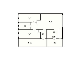 Casa de vacaciones Sønderballe Plano de planta 3