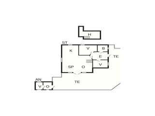 Vakantiehuis Lundø Grondplan 22