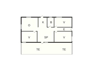 Casa de vacaciones Højby Plano de planta 47