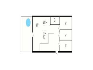 Vakantiehuis Humlum Grondplan 8