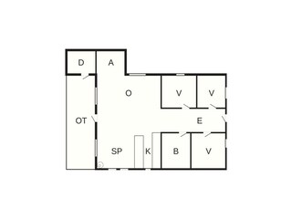 Vakantiehuis Virksund Grondplan 47