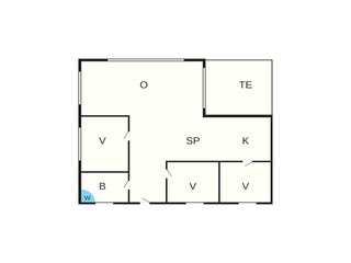 Vakantiehuis Tåsinge Grondplan 38