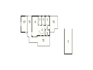 Casa de vacaciones Humlum Plano de planta 11