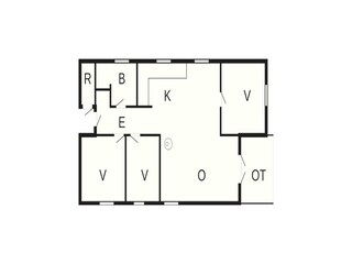 Vakantiehuis Løkken Grondplan 43