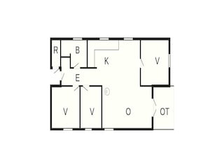 Vakantiehuis Løkken Grondplan 45