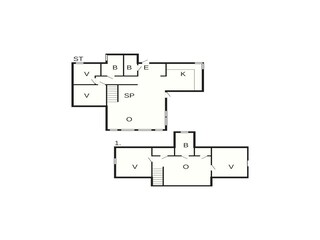 Vakantiehuis Belland Grondplan 44