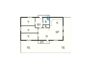 Casa de vacaciones Ebeltoft Plano de planta 34