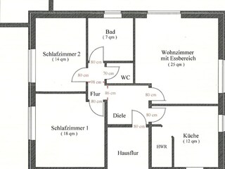 Grundriss FeWo "Aurora"