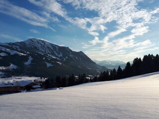 Winterlicher Grünten vom Rottachberg aus