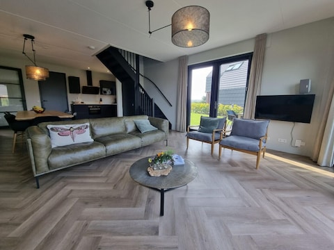 Holiday house Water Villa in Balk with Private Jetty