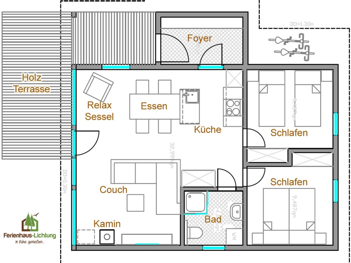 Grundriss Ferienhaus