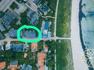 Das Haus aus der Vogelperspektive