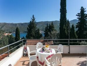 Apartments Tramonto - One Bedroom Apartment with Balcony and Sea View - Zaton near Dubrovnik - image1