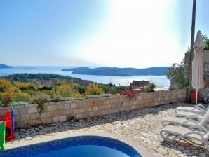 Villa Tony - Five Bedroom Villa with Terrace, Swimming Pool and Sea View - Orašac - image1